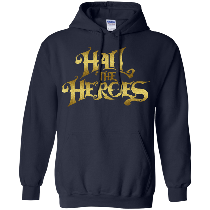 Hail the Heroes Stacked Gold Hoodie