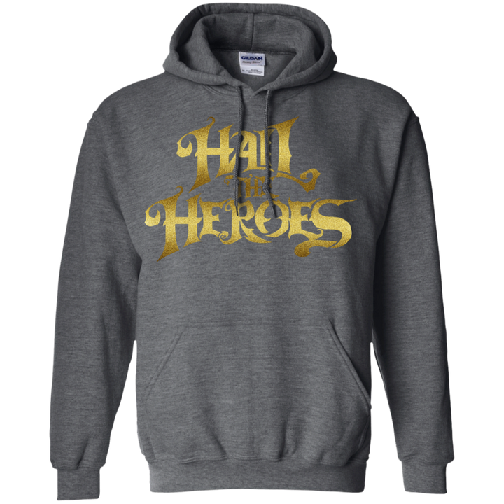 Hail the Heroes Stacked Gold Hoodie