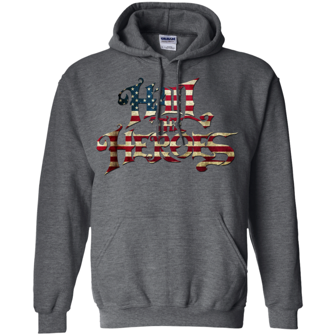 Hail the Heroes Stacked American Flag Hoodie