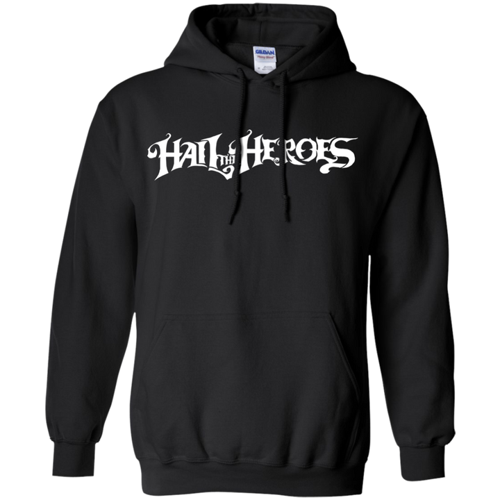 Hail the Heroes Long White Hoodie