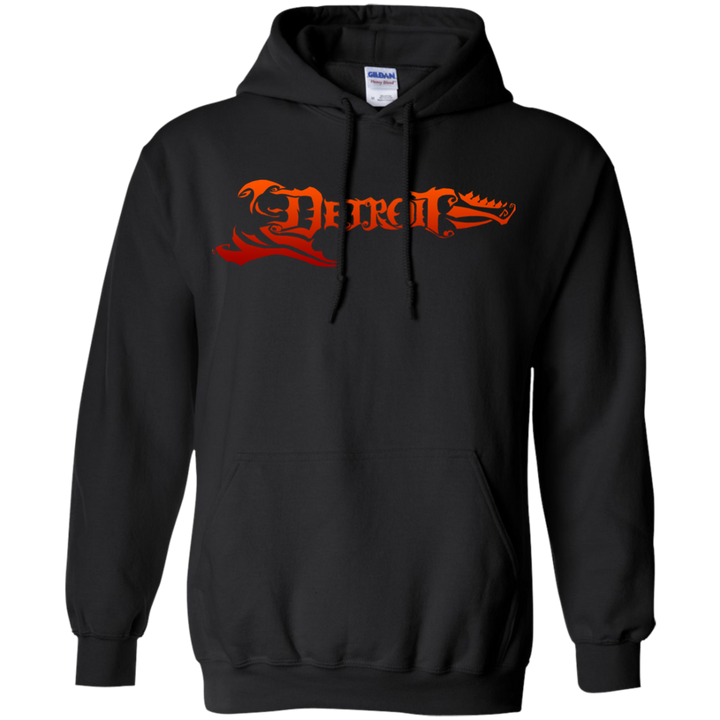 Detroit Guitar Orange Hoodie