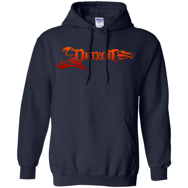 Detroit Guitar Orange Hoodie