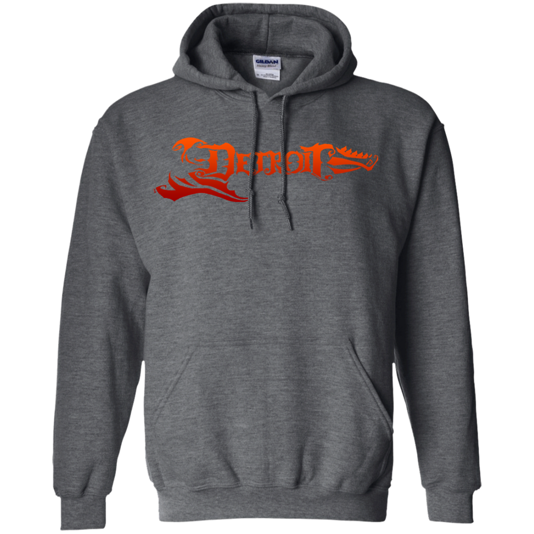 Detroit Guitar Orange Hoodie