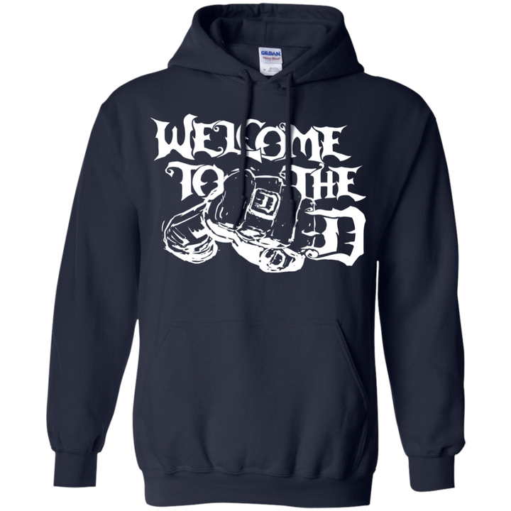 Welcome to The D Fist White Hoodie