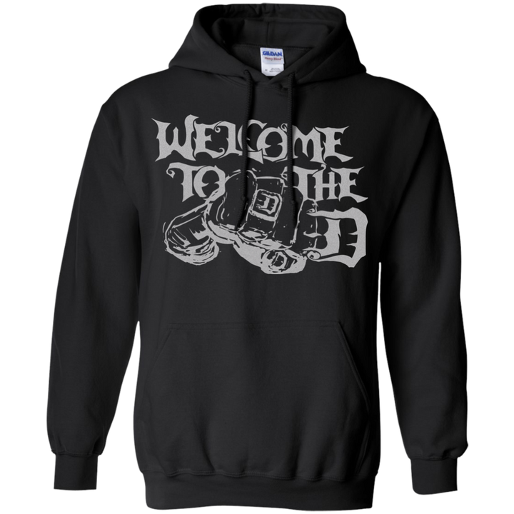 Welcome to The D Fist Silver Hoodie