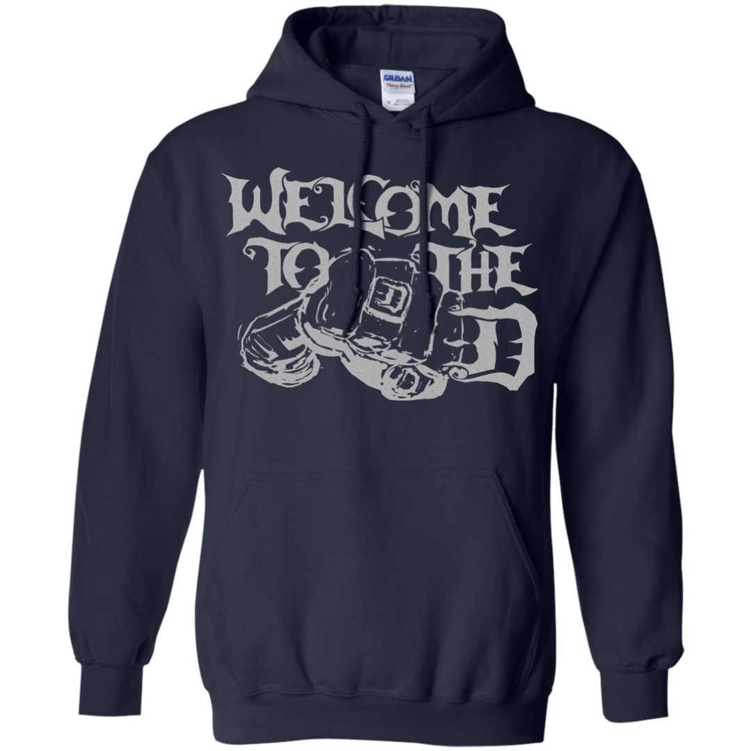 Welcome to The D Fist Silver Hoodie