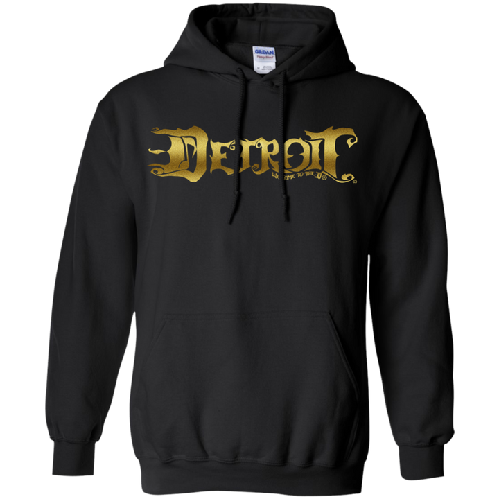 Detroit Note D Gold Hoodie