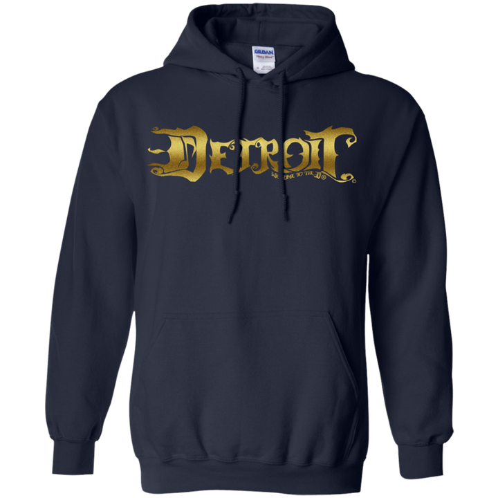 Detroit Note D Gold Hoodie