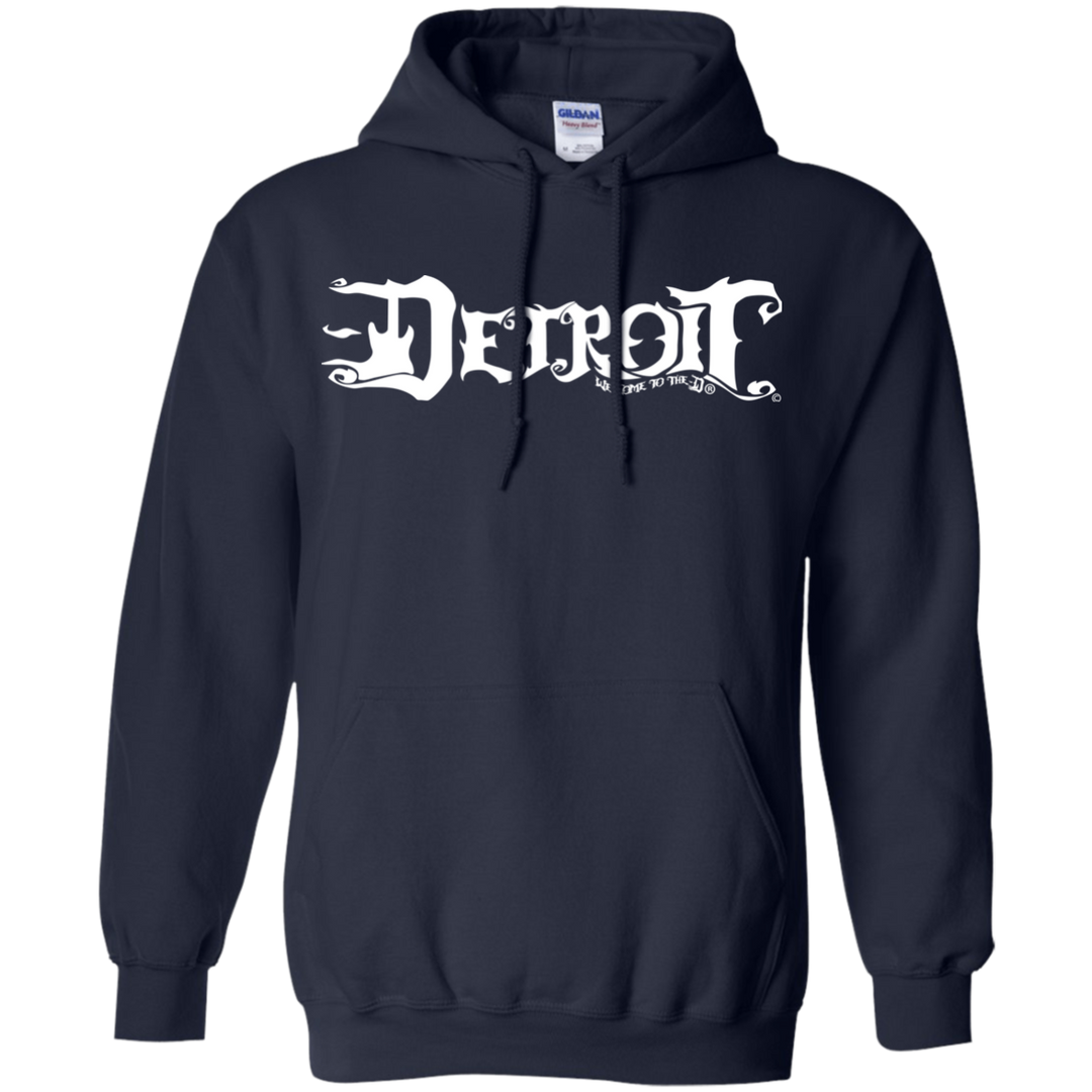 Detroit Guitar D White Hoodie