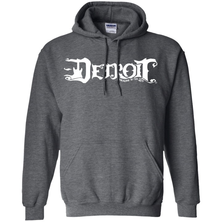 Detroit Guitar D White Hoodie