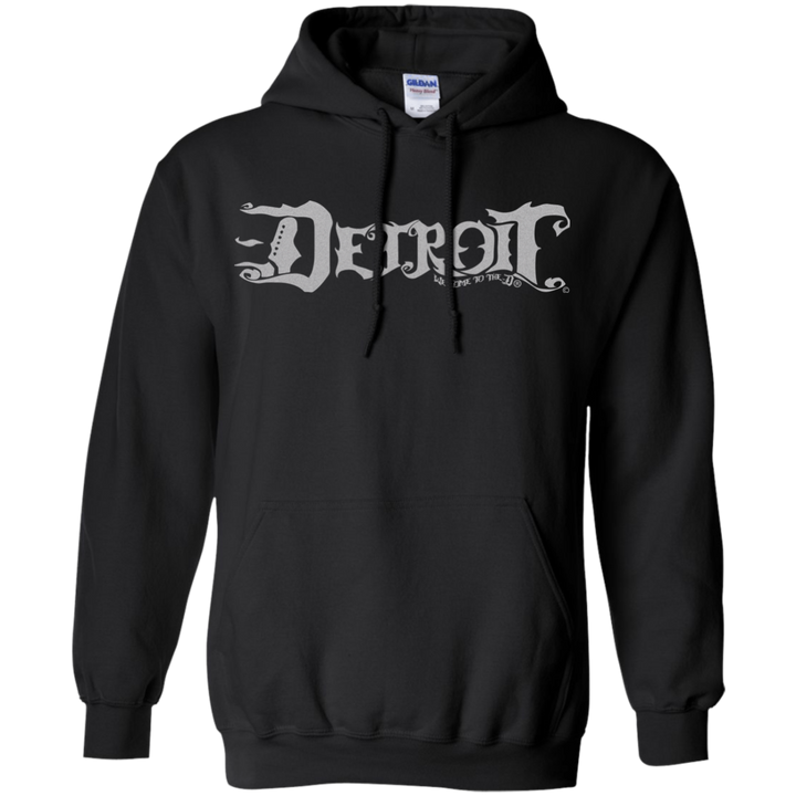 Detroit Guitar Top D Silver Hoodie