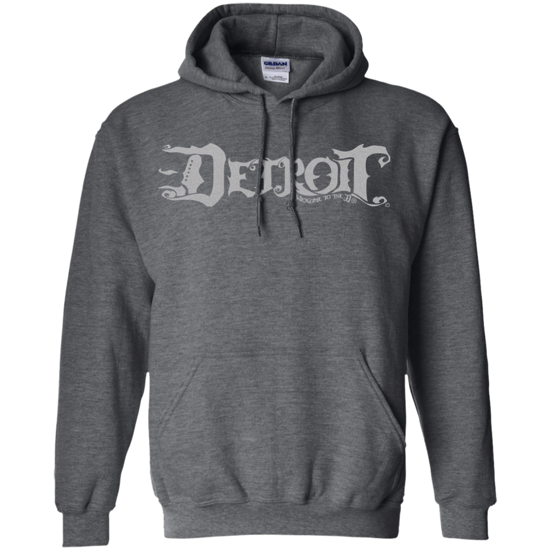 Detroit Guitar Top D Silver Hoodie