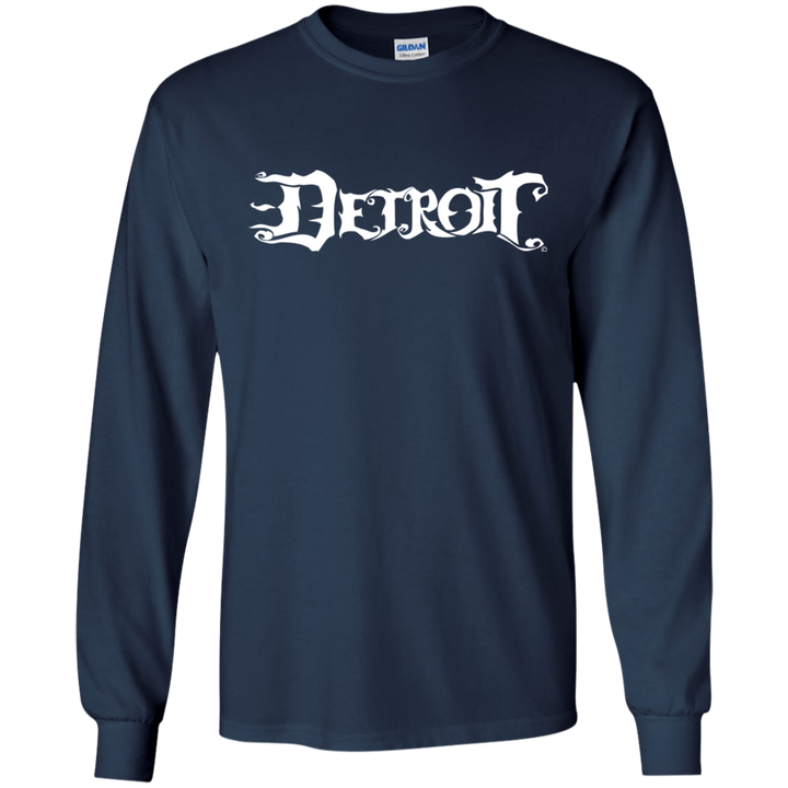 Detroit Original logo White LS T-Shirt