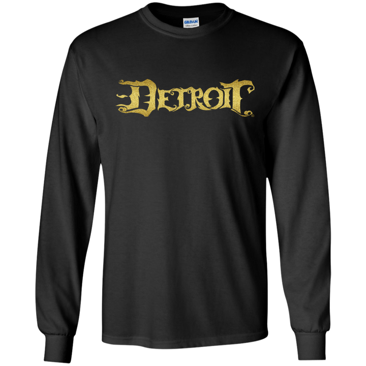 Detroit Original logo Gold LS T-Shirt