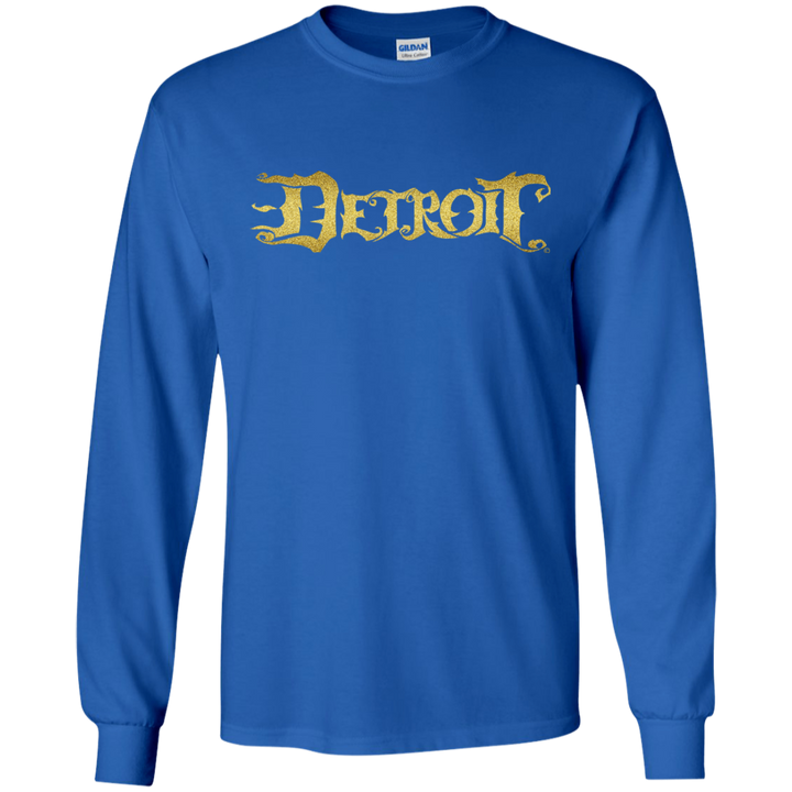 Detroit Original logo Gold LS T-Shirt