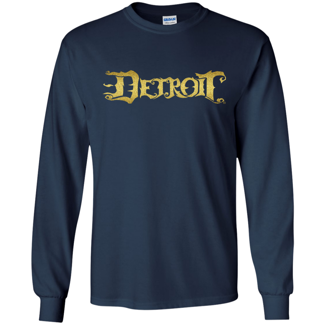 Detroit Original logo Gold LS T-Shirt