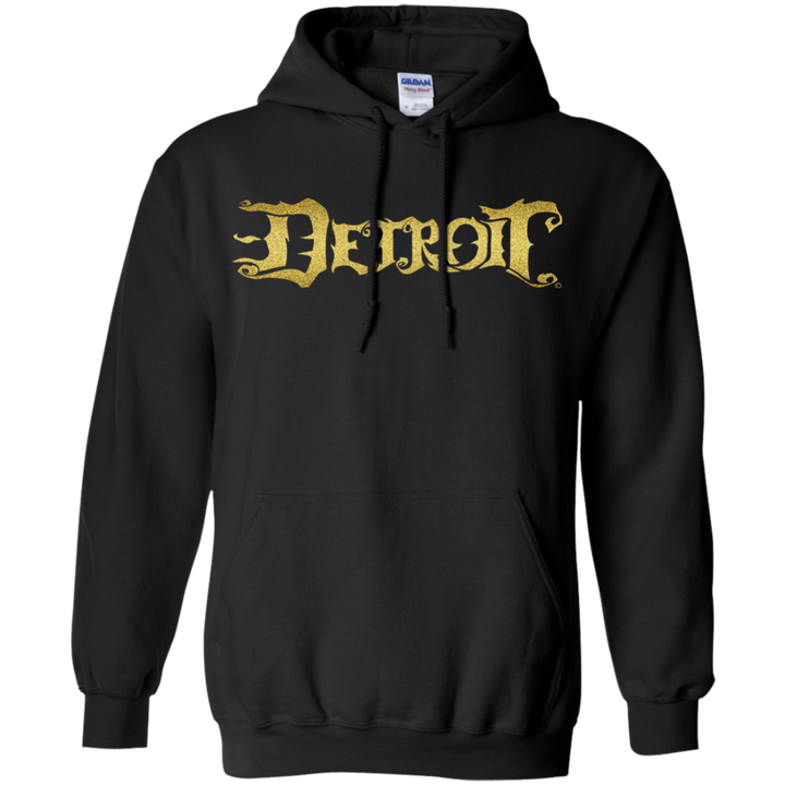 Detroit Original logo Gold Hoodie