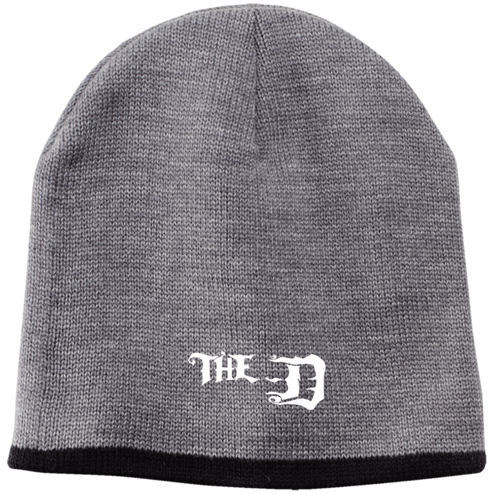 The D White Beanie