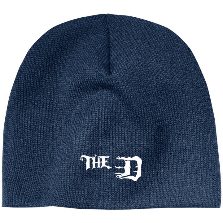 The D White Beanie