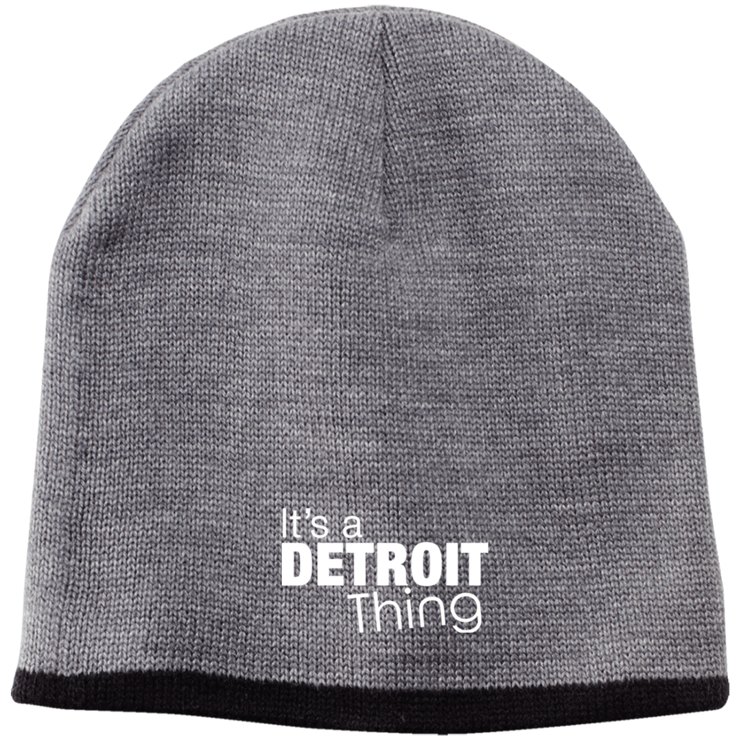 It's a Detroit Thing White Beanie