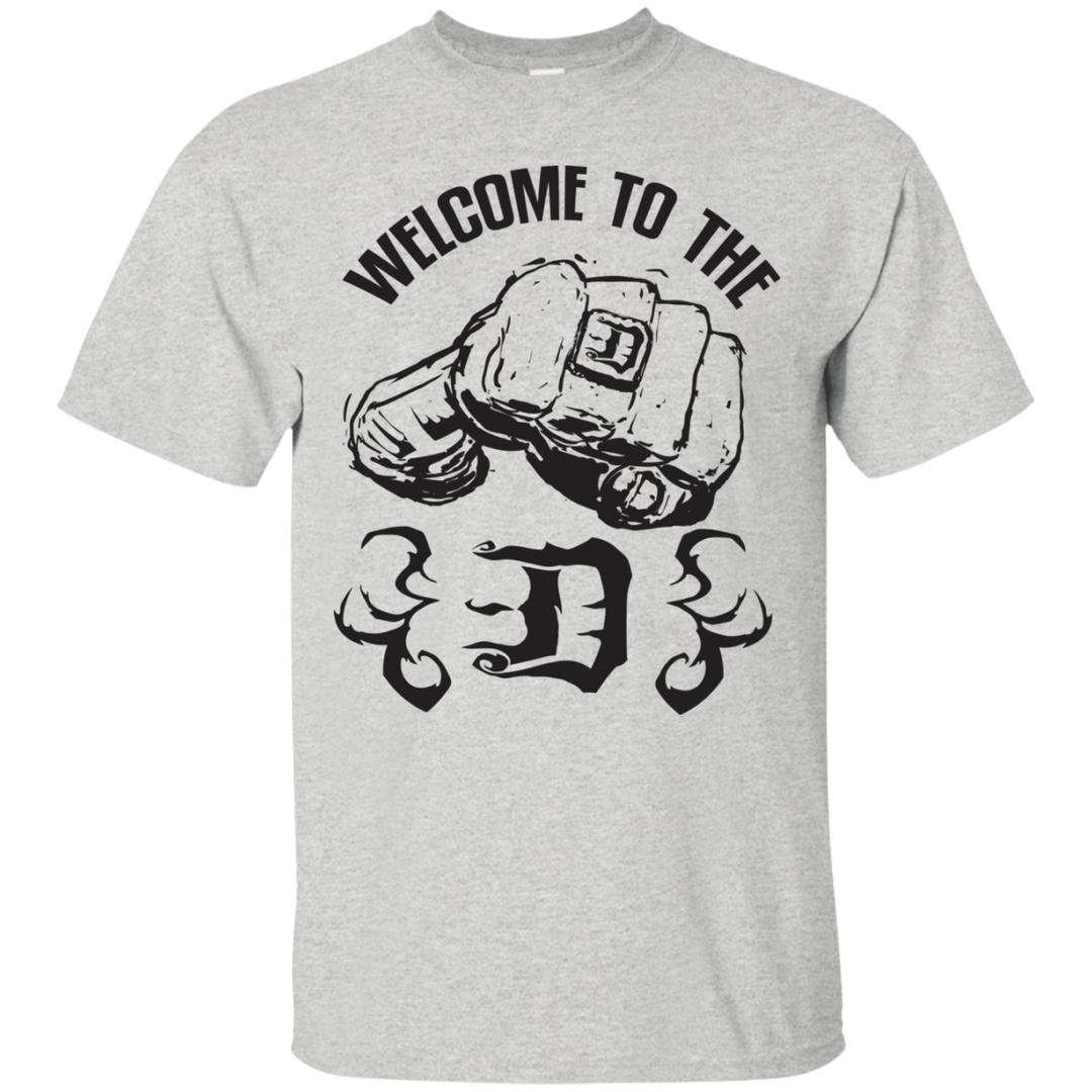 Welcome to the D Fist Flames Black T-Shirt