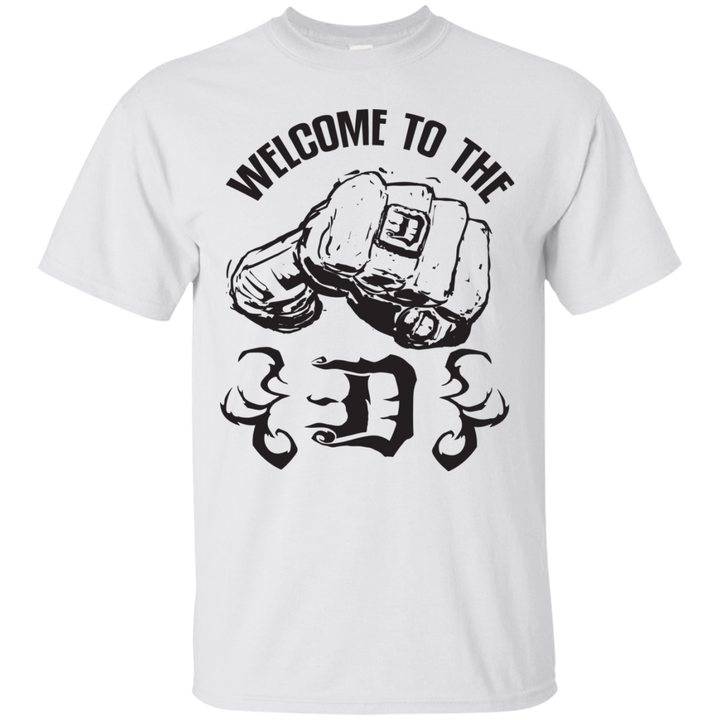 Welcome to the D Fist Flames Black T-Shirt