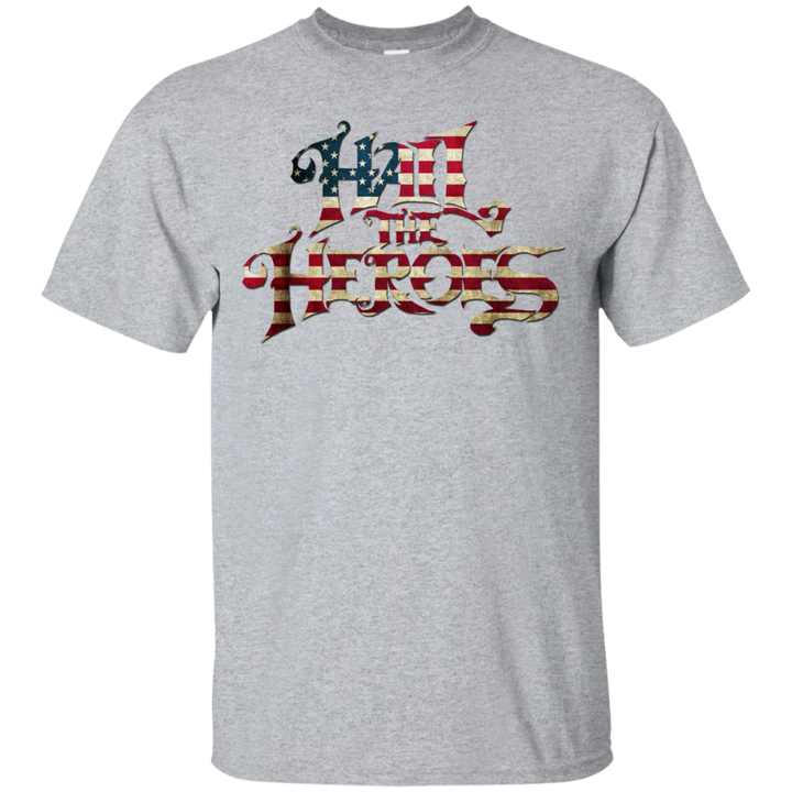 Hail The Heroes Stack America Flag T-Shirt