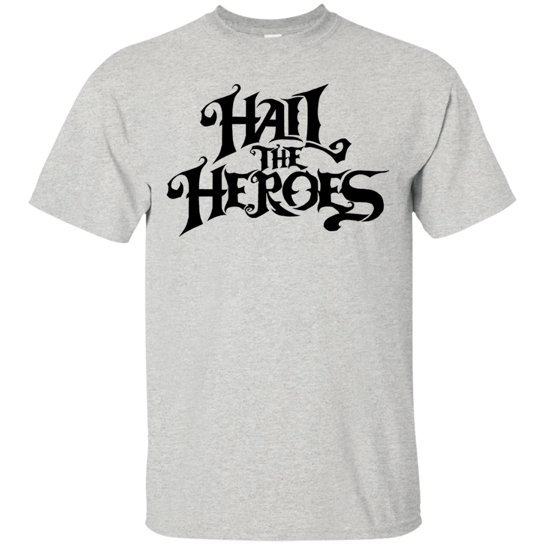 Hail the Heroes Stack Black T-Shirt