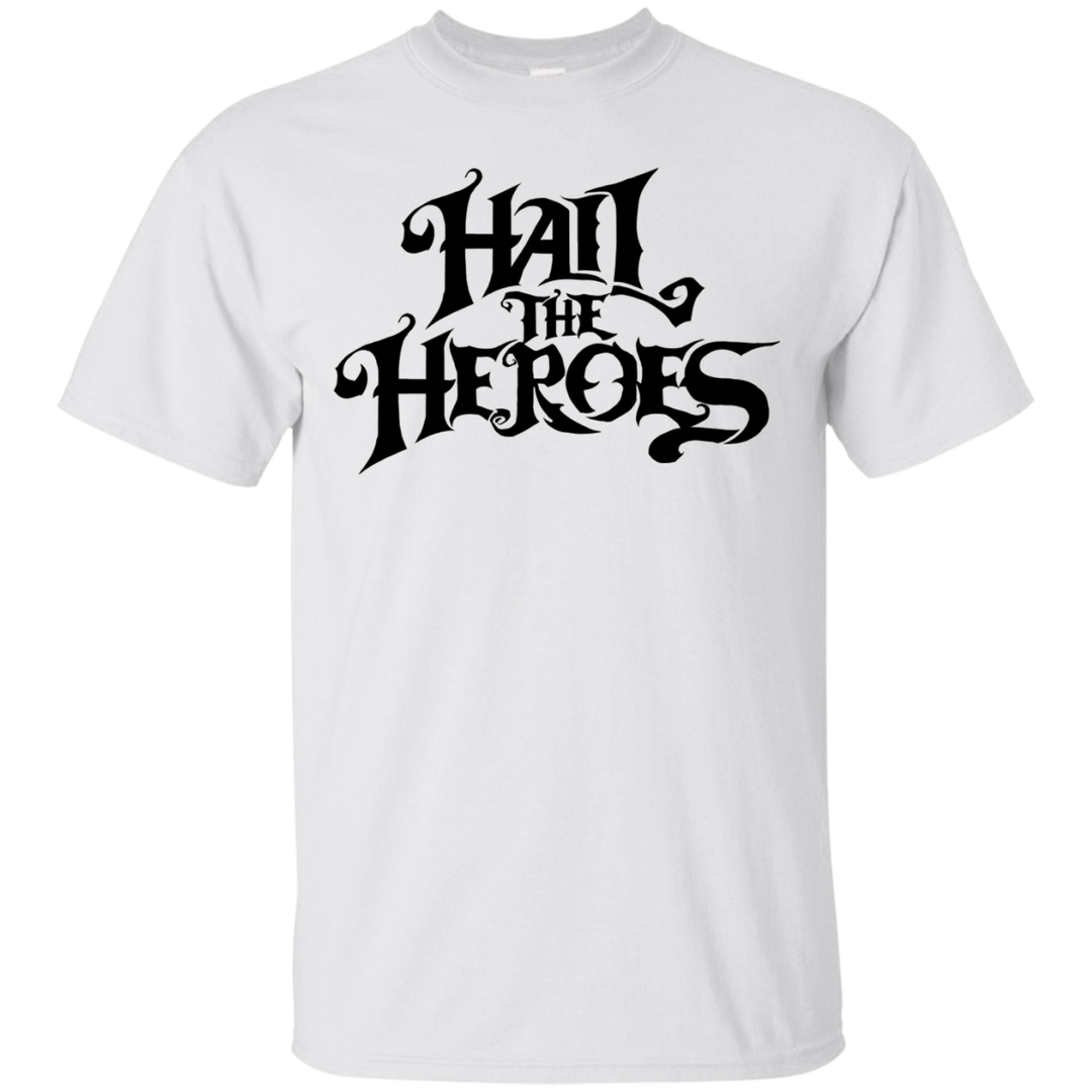 Hail the Heroes Stack Black T-Shirt