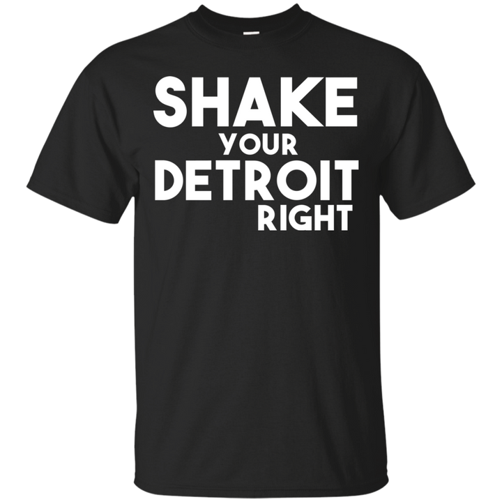 Shake your Detroit Right White T-Shirt