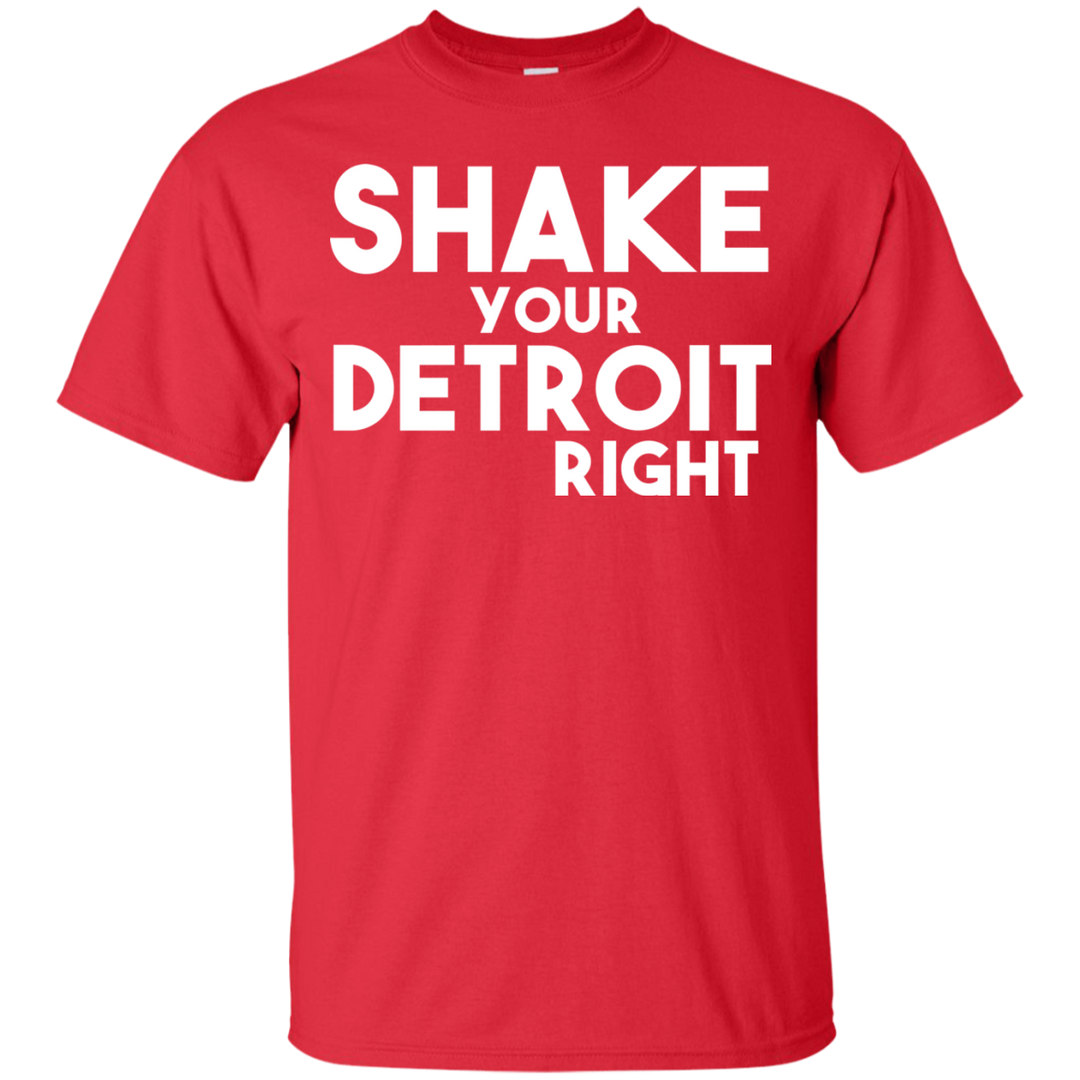 Shake your Detroit Right White T-Shirt