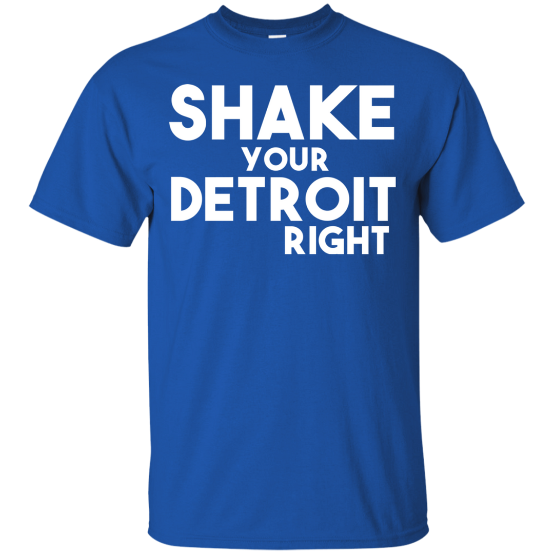 Shake your Detroit Right White T-Shirt