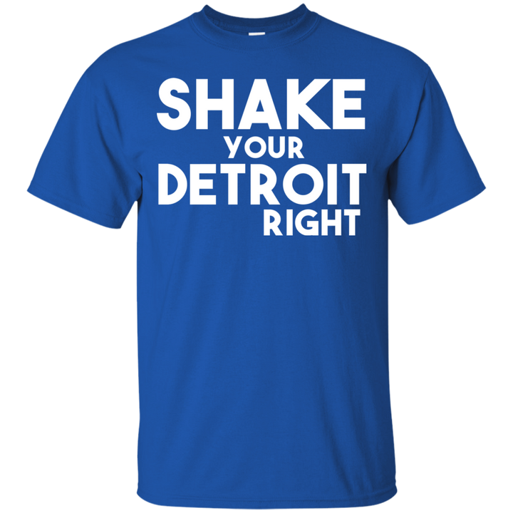 Shake your Detroit Right White T-Shirt