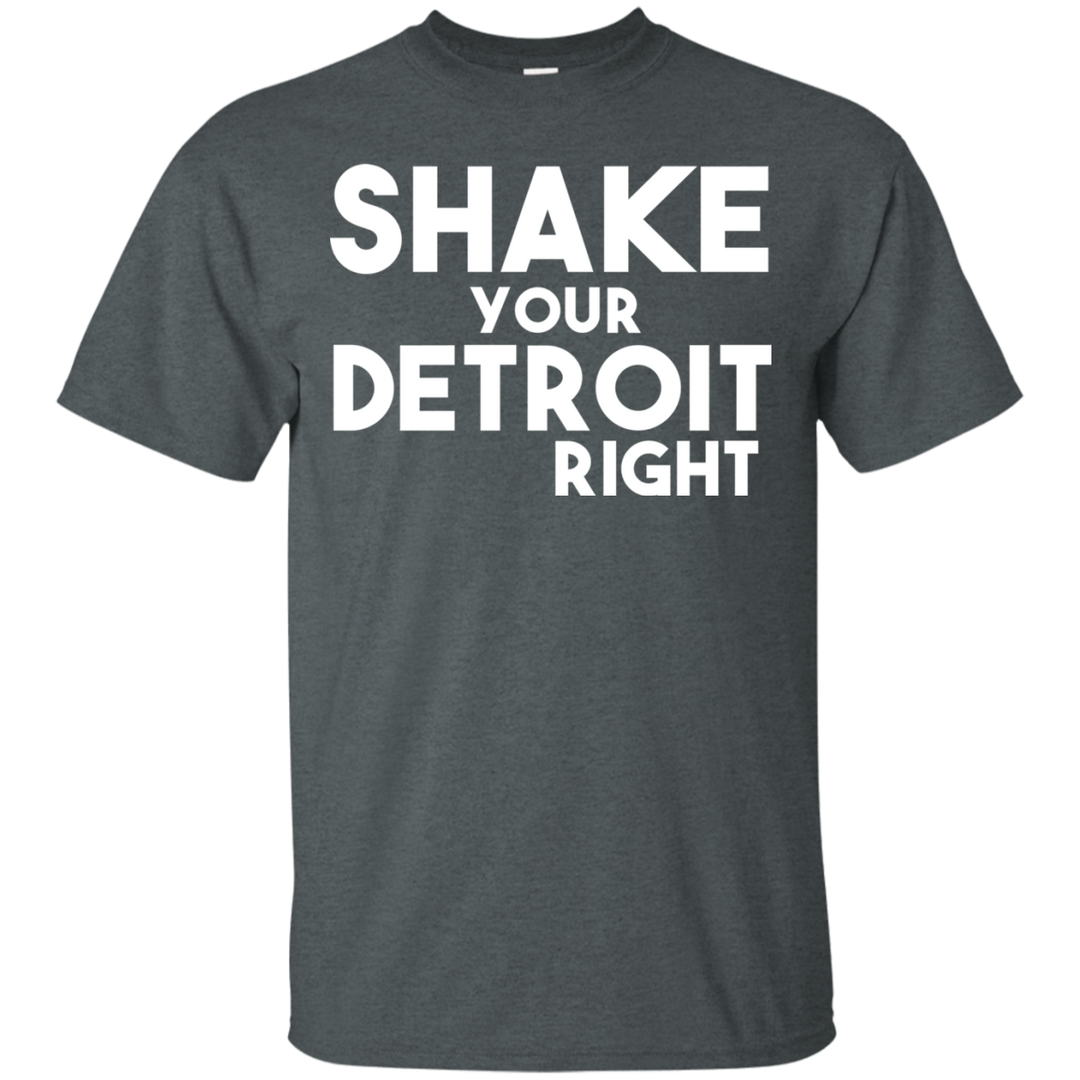 Shake your Detroit Right White T-Shirt