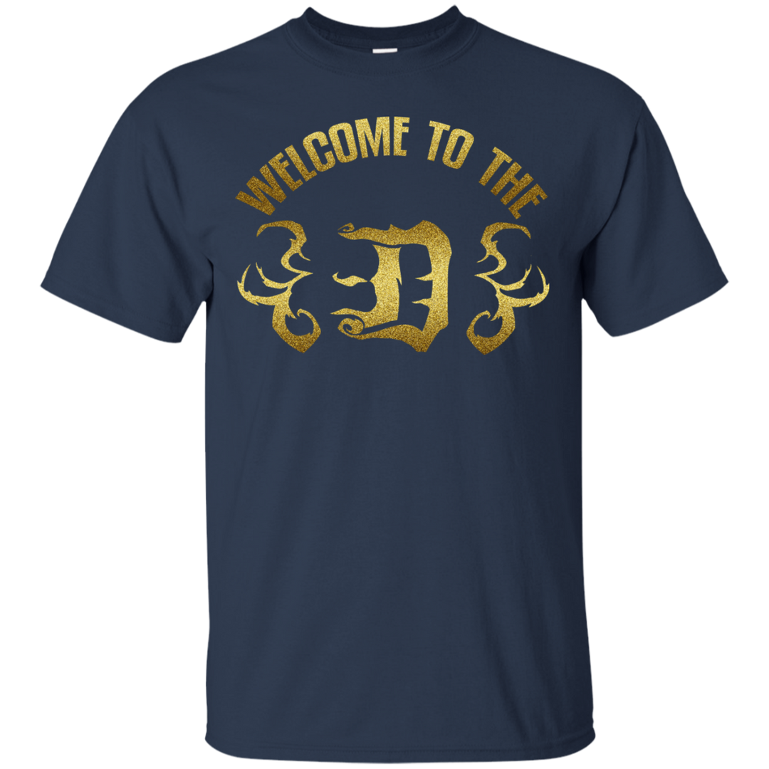 Welcome to the D Flames Gold T-Shirt