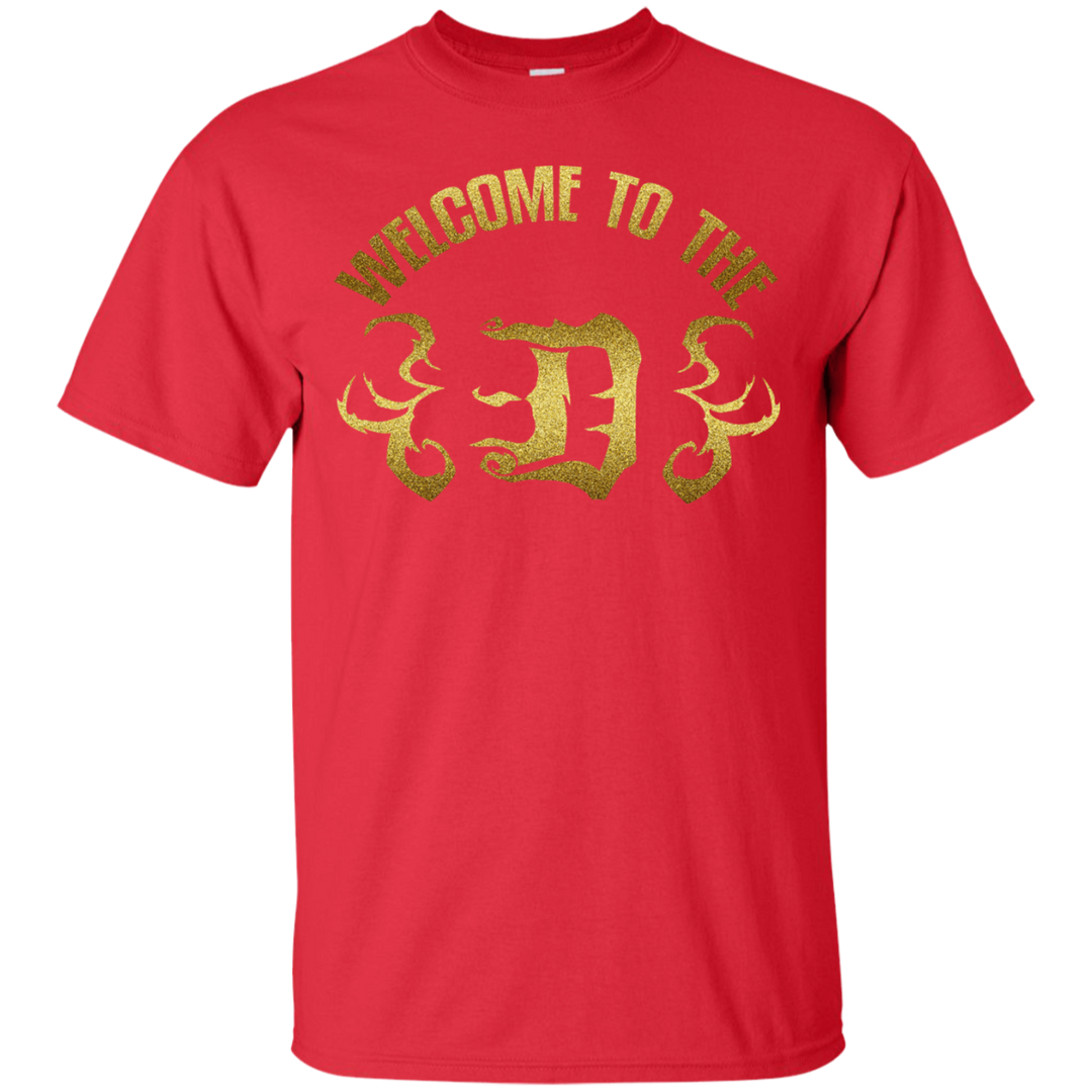 Welcome to the D Flames Gold T-Shirt