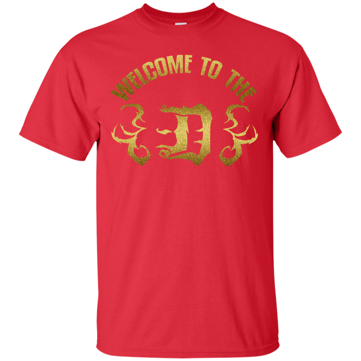 Welcome to the D Flames Gold T-Shirt