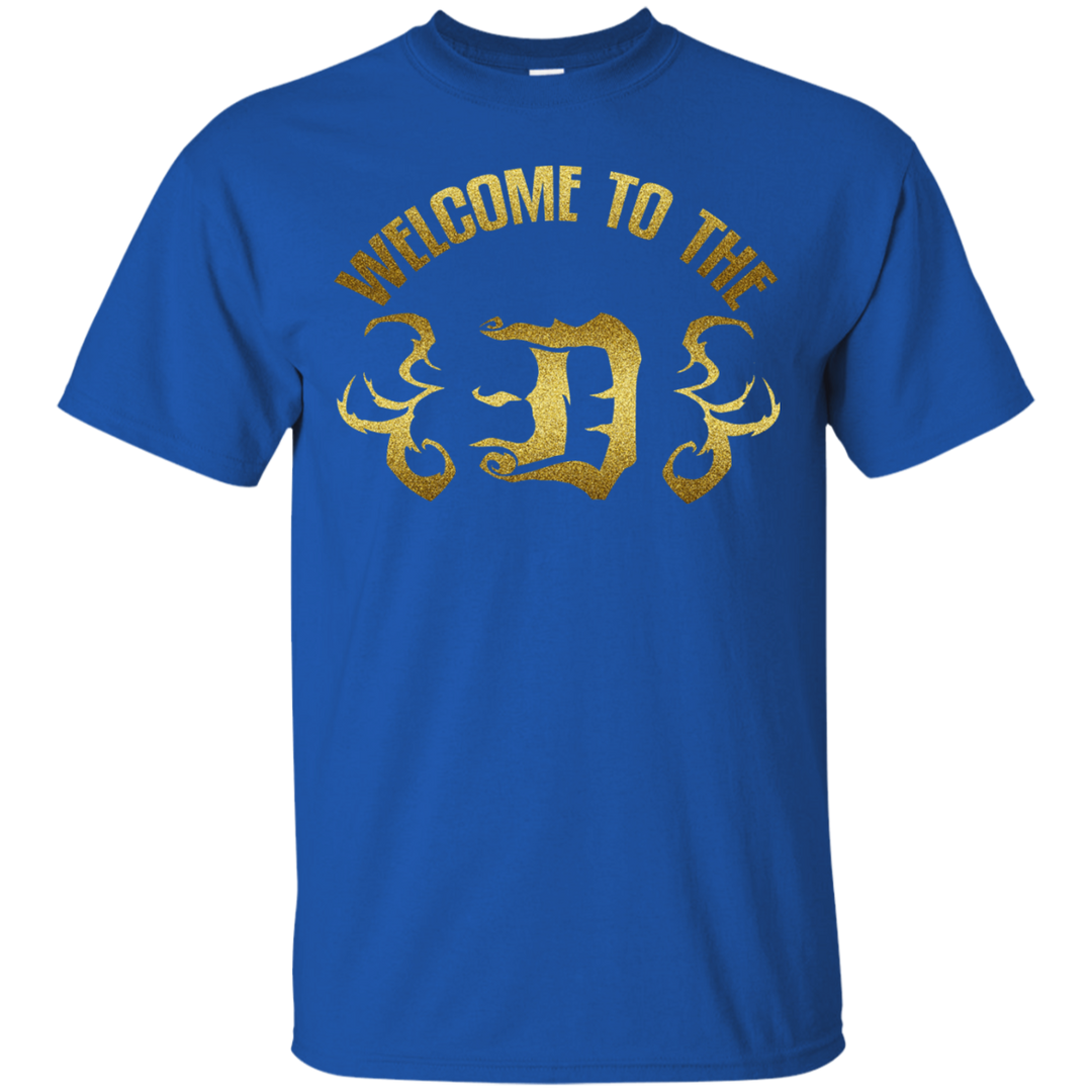 Welcome to the D Flames Gold T-Shirt