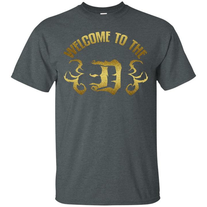 Welcome to the D Flames Gold T-Shirt