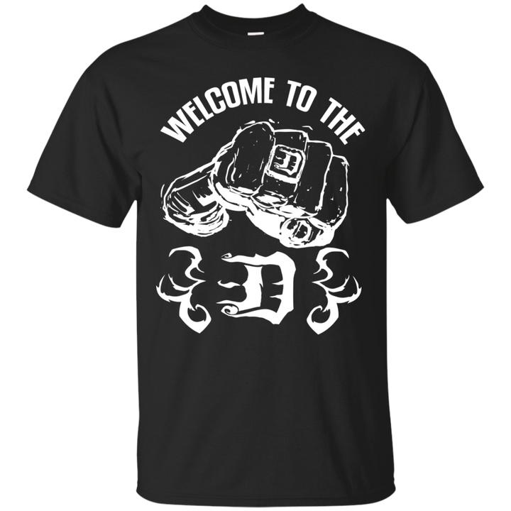 Welcome to the D Fist Flames White T-Shirt