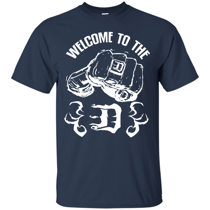 Welcome to the D Fist Flames White T-Shirt