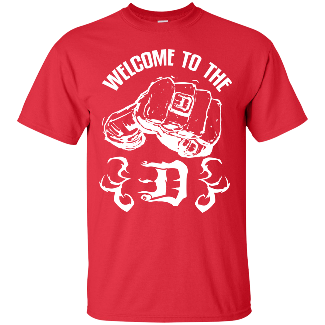 Welcome to the D Fist Flames White T-Shirt