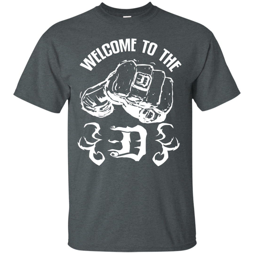 Welcome to the D Fist Flames White T-Shirt