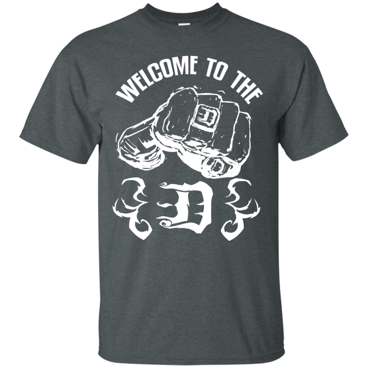 Welcome to the D Fist Flames White T-Shirt