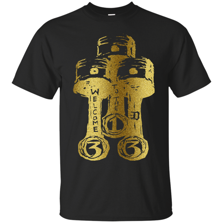 Pistons 313 Welcome to the D Gold T-Shirt