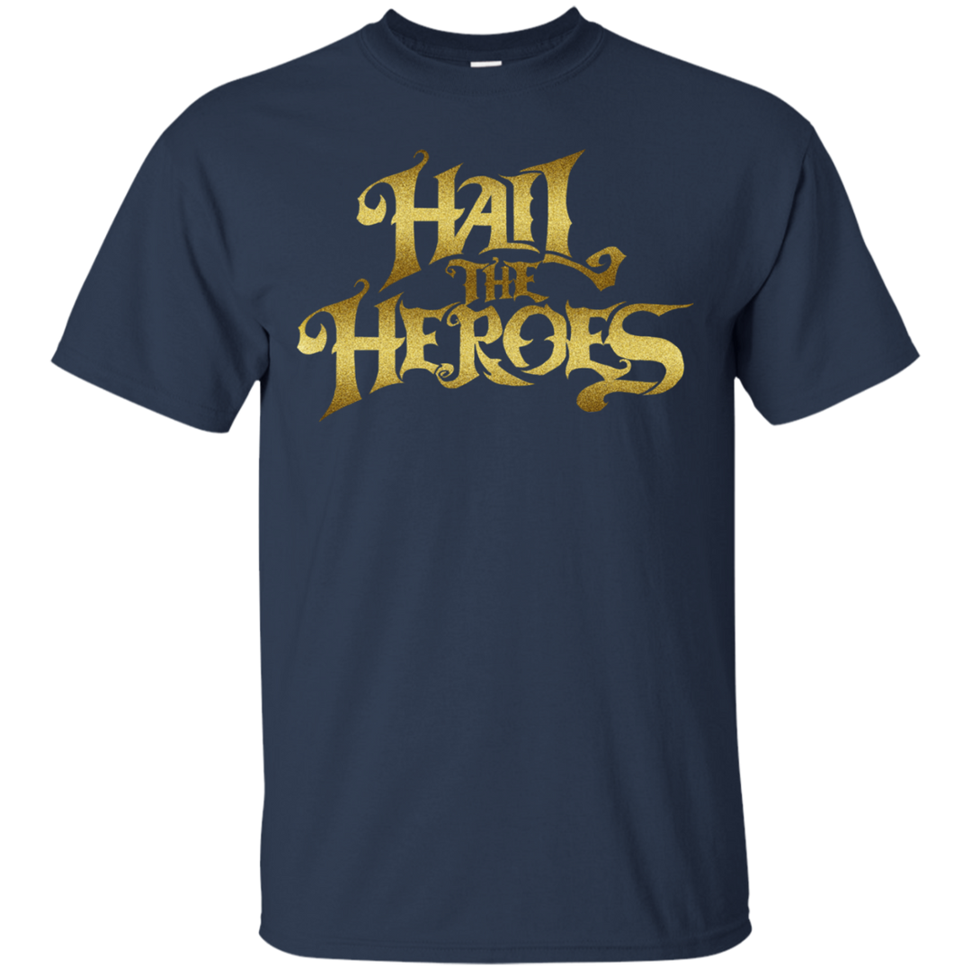 Hail the Heroes Stacked Gold T-Shirt