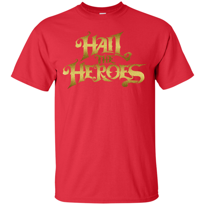 Hail the Heroes Stacked Gold T-Shirt