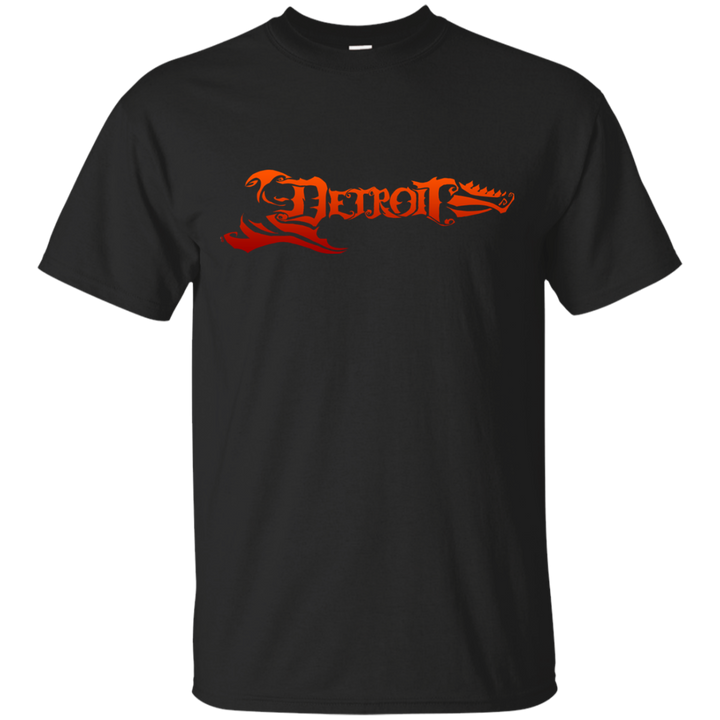 Detroit Guitar Orange T-Shirt