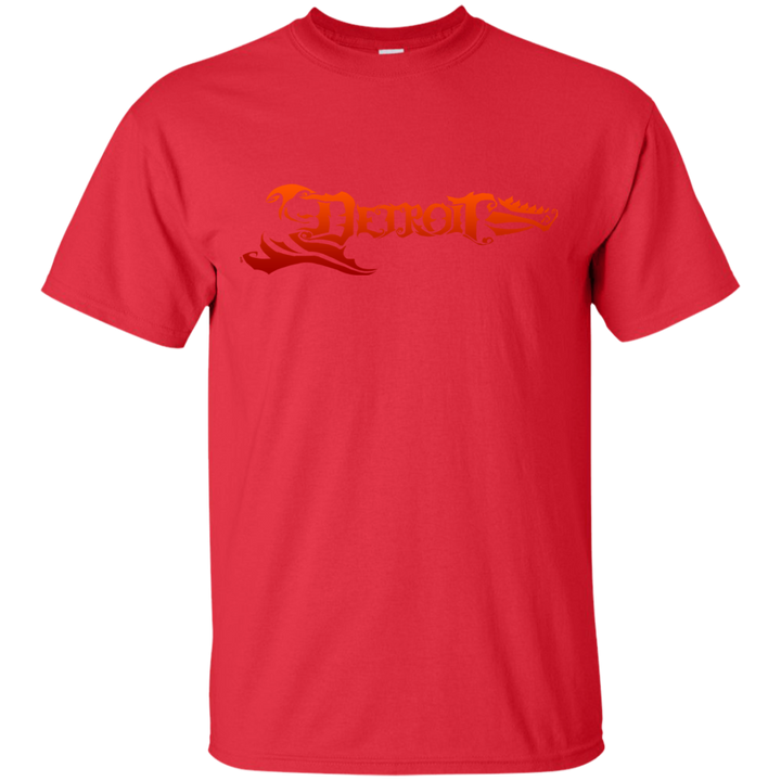 Detroit Guitar Orange T-Shirt