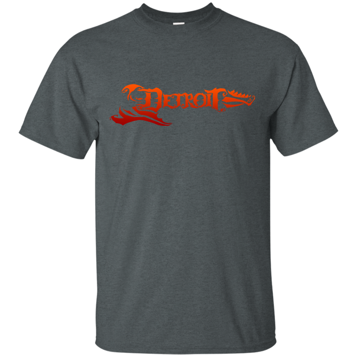 Detroit Guitar Orange T-Shirt